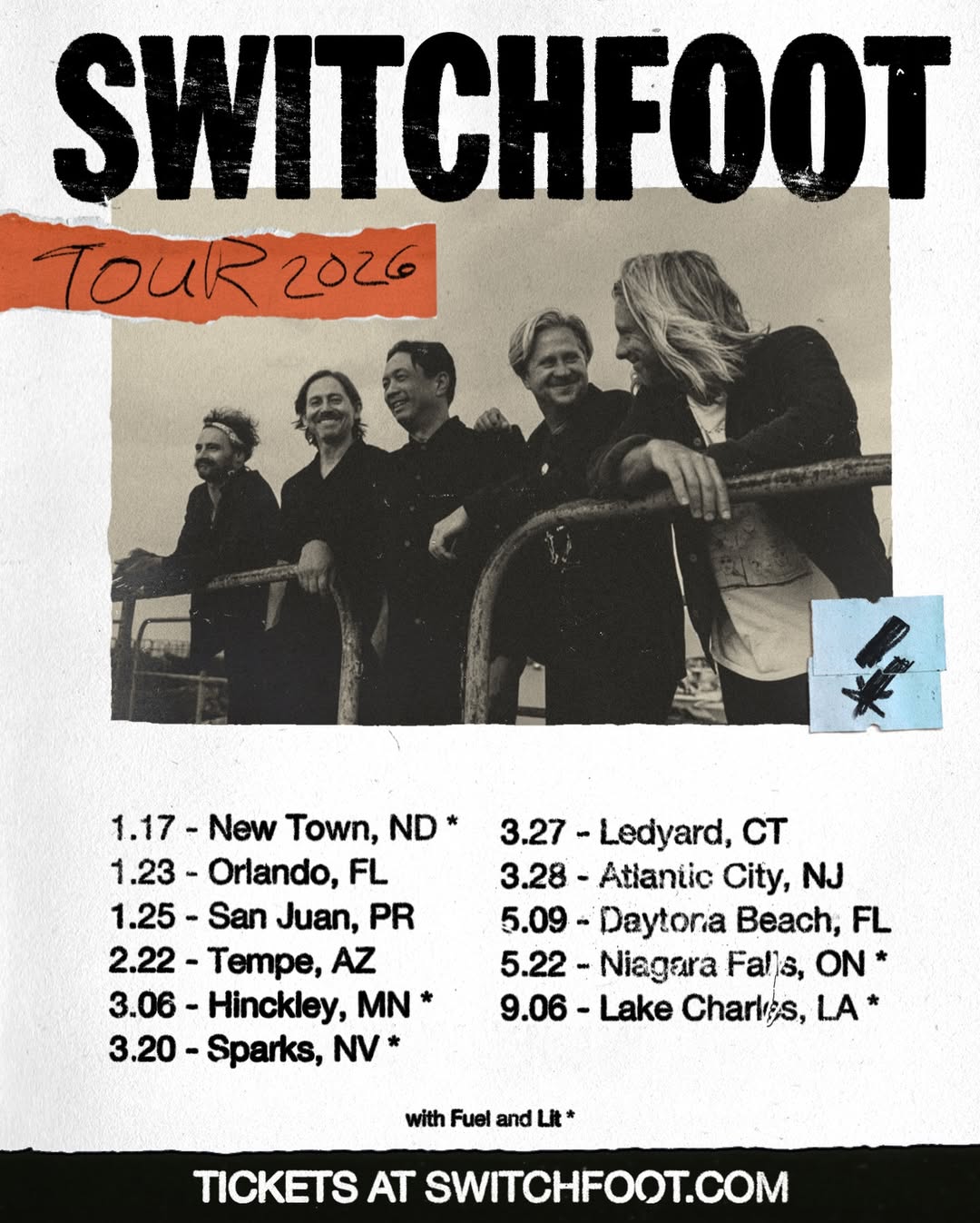 Switchfoot Tour Poster 2026